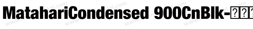 MatahariCondensed 900CnBlk字体转换